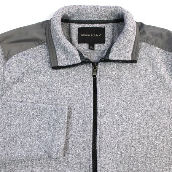 Banana Republic Sweater Jacket Mens XL Full Zip Modern Preppy Outdoor Gorpcore - Picture 5 of 11